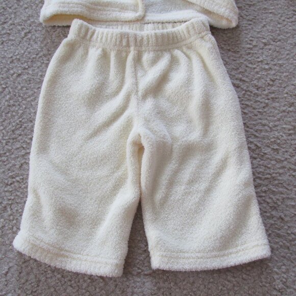 Vintage 3 Pc Button Up Shirt Pants Hat Outfit Girls Size 0-3M Yellow Long Sleeve - Picture 6 of 7